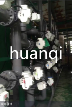 電動(dòng)對(duì)夾蝶閥蝶閥安裝案例圖片